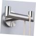Alipis 3pcs Coat Hook Hooks for Hanging Towels Stainless Steel Double Hand Towel Hanger for Wall Bathrobe 9.8x5.8cmx3pcs Silverx3pcs - Buy Online on GoSupps.com