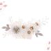 MAGICLULU Hair Side Combs Bridal Headpiece Metal Hair Barrettes Wedding Headwear Pearl Hair Comb Hair Combs Barrette Hair Accessories Tiara Wedding Hair Comb Gauze Dress Bride - Buy Online on GoSupps.com