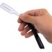 Spring Inside 74 Blades DE Razors Straight Razor Stick for Men Women Barber Shaving Blades Spring Beard Face Underarm Body (Black) - Buy Online on GoSupps.com