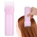 Professional Hair Dye Applicator Bottle with Graduated Scale & Brush | Root Comb Tool for Precision Hair Coloring - Pink - Buy Online on GoSupps.com