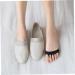 4 Pairs Split Toe Socks for Women - Invisible Cotton Five Finger Hosiery for Sandals - Summer Comfort - Black - Buy Online on GoSupps.com