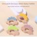 Dinosaur Baby Teether Ring | Non-Toxic Food Grade Silicone & Beech Wood | Easy Grip & Teething Pain Relief | 3+ Months (Tea Shoot Green) - Buy Online on GoSupps.com