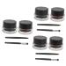 PLAFOPE 6 Pcs Eye Shadow Cream Black Eyebrow Hair for Highlighting Eye Liner Black Matte Eyeliner