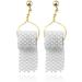 kaixinbukaixin Pearl Toilet Paper Ear Hooks 3D Paper Earrings Roll Ear Drops Jewellery Gifts Gold + White - Buy Online on GoSupps.com
