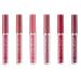 Dulele 6-Piece Velvety Matte Lip Gloss Set - Waterproof Durable Liquid Lipstick | Non-Stick Cup Makeup Cosmetics (Color A) - Buy Online on GoSupps.com