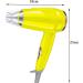 Travel Hair Dryer Lightweight Foldable Hair Dryer Hot and Cold Air Constant Temperature Hair Dryer 3 Gears Overheat Protection Portable (Yellow) - Buy Online on GoSupps.com