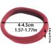 50-Pack No Damage Silicone Hair Ties | Soft & Stretchy Large Rubber Bands for Thick Curly Hair | Cute Ponytail Holders in Dark Colors - Buy Online on GoSupps.com