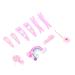 minkissy Accessories Children's Rainbow Hair Clips rainbow hair accessories Kids hair clip kids easter Gair clip lollipop hair clip bunny hairpin sponge flower hair girl