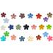 2 Pack Jumbo Flower Claw Hair Clips - Non-Slip Matte Finish - Dark Pink and Teal - Buy Online on GoSupps.com