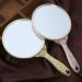 XPXKJ Handheld Mirror with Handle for Vanity Makeup, Home, Salon, Travel Use - Rose Gold Carved | 1 Count - Buy Online on GoSupps.com