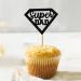 UXYOKM 24Pcs Happy Father's Day Cupcake Toppers Black Glitter Super Dad Heart Medal Cupcake Picks for Fathers Day Party Cake Decorations Supplies Black a - Buy Online on GoSupps.com