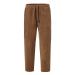 Men's pants Cargo Loose Cotton Plus Size Pocket Lace Up Solid Color Pants Overall Pilot boots Pants Men Summer Linen Shorts Men 3/4 Cotton Men Sport Shorts Cotton A3-Braun