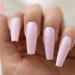 Sakura Pink Press On Nails - Long Coffin Glossy Finish Acrylic Faux Ongles - 24pcs Set | International Shipping Available - Buy Online on GoSupps.com