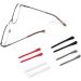 8 Pairs Anti-Slip Silicone Eyeglass End Tips for Thin Metal Legs - Black - Buy Online on GoSupps.com