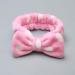 PULABO Polka Dot Bow Knot Wash Face Headband | Soft Makeup Hairband | High Quality & Safe for Skincare - Buy Online on GoSupps.com