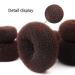 Teenitor Donut Hair Bun Maker Set - 7 Pieces (Dark Brown) with Elastic Bands and Hair Pins - Buy Online on GoSupps.com