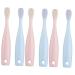 Minkissy 6 Stk toothbrush tongue baby training toothbrush bite ring for baby toothbrush bathroom toothbrush enchanting toothbrushes gentle detergent pp child