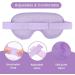 NEWGO Cooling Eye Mask - Reusable Hot/Cold Gel Therapy for Puffy Eyes, Migraine, Dark Circles, Dry Eyes, Sinus Pain - Purple - Buy Online on GoSupps.com