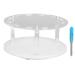 Rotating Acrylic Eyelash Tweezers Holder - 12 Hole Organizer for Eyelash Extensions (Pure White) | International Shipping Available - Buy Online on GoSupps.com