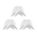 3 Pairs Toe Protectors Professional Silicone Gel Toe Protectors Forefoot Cushions for Ballet Pointe Dance Shoes (White)