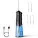 ENPULY Water Dental Flosser for Teeth IPX7 Waterproof 5 Modes Irrigate for Oral Care (Transparenet & Black)