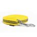 Mystique Rubberized towline 20mm with hand loop standard carabiner yellow 15m 15m Yellow