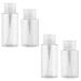 CWPFVQA 4 Pack Makeup Remover Water Bottle Clear Bottle Enamel Removal Bottle Reusable Lotion Bottle Manicure Cleaning Bottle Travel