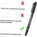 NOLITOY 6pcs Eye Waterproof Pen Makeup Markers Fine Marker Professional Cosmetics Skin Makers 13.9x1.8cm Black - Buy Online on GoSupps.com