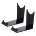 Minkissy 2st beard knife stand Presentation stand for razor razor razor shaver organizer handmade clear shaving stand made of acrylic hairdressing tool plastic man desk 11x8.5x4.5cm black