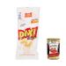 Italian Gourmet E.R. San Carlo Dixi Pack of 12 Oven-Baked Corn Chips Cheese Flavored Savory Snack 6 x 22g 132g with Gourmet Italian Polpa 400g