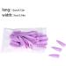 dijiusidy 1 Set Press on Nails Almond Fingernails Stick Solid Color Full Cover Art Decals Salon Supplies DIY Decorations No.12 taro purple - Buy Online on GoSupps.com