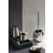 WENKO Badi Chrome Matt Toothbrush Cup - Ceramic 11 x 8 x 8 cm | Elegant Bathroom Accessory for International Shipping - Buy Online on GoSupps.com
