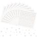 1650 Pcs Pearl Stickers  Hair Pearls Stickers on Face Pearls  Self Adhesive Pearls for Crafts Hair Face Makeup Nail Pearls Cell Phone Decor  3mm/4mm/5mm/6mm (White)