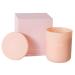 Jill & Ally Love Crystal Manifestation Candle with Lid - Mediterranean Fig Scented with Rose Quartz 100% Soy 45 Hours Burn Time Romantic Aromatherapy for Self-Love and Relationships