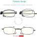 2 Pack Blue Light Blocking Reading Glasses | Anti-UV Glare | Foldable Computer Readers 2.0x | Unisex Black & Gunmetal - Buy Online on GoSupps.com