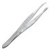 industrious Tweezers for Eyebrows Depilatory tip Carbon Steel Inclined 9 cm Color Silver