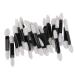 50pcs Disposable Double Ended Sponge Eye Shadow Applicators Dual Sided Eyeshadow Brush Sponge Tipped Oval Makeup Applicator