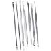 WOONEKY 14 Pcs Blackhead Extractor Blackhead Removal Tool Extractor Tools Comedone Extractor Silver - Buy Online on GoSupps.com