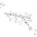 FRCOLOR star hair barrettes hair barrettes for women silver hair clip silver barrettes women's hair clips star hair clip cute hair clips for women Hair Accessories alloy Miss pin - Buy Online on GoSupps.com