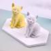 2Pcs Mini 3D Kitten Candle Molds - Silicone Chocolate Candy Fondant Mold for Cake Decorating - Resin Epoxy Casting Clay Mould - Buy Online on GoSupps.com
