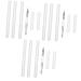 Baluue 12 Pcs Double-ended Silicone Liner Lip Wands Eyeshadow Makeup Brush Lipstick Lip Mask Applicator Women Makeup Tools Lidded Lip Makeup Applicator Lip Applicator Multi-use Lip 12.00X1.00X1.00CMx3pcs Whitex3pcs