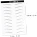 Gogogmee 2 Pairs Cosmetic Eyebrow Sticker Artificial Eyebrow Patch Eyebrow Stickers Water Proof Makeup Tools 21x15cm Black - Buy Online on GoSupps.com