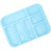 HUSHUI Oral Instrument Tray - Divided Plastic Holder for Dental Tools | Healifty Blue Compartment Tray for Efficient Organization - Buy Online on GoSupps.com