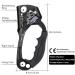Lixada Climbing Hand Ascender 8-13mm Vertical Rope Access - CE Certified, Rubber Handle, Strong Rappelling Gear for Rock Climbing, Tree Arborist, Rescue - Black (Right Hand) - Buy Online on GoSupps.com