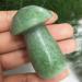 Saturey Natural Green Serpentine Quartz Mushroom Hsiuyen Jade Crystal Buttom Mushroom Healing 1pcs Suitable for Home