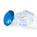 1pc Colorful Nail Art Acrylic Liquid Powder Dappen Dish Bowl Glass Crystal Cup Glassware Gemstone Lid for Nail Art Manicure Care Tools, Capacity: 13ml, NC002- Blue NK-NC002- Blue