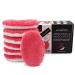 waschies Set of 7 washable make-up remover pads pink/white winner of the German Innovation Award | Finest fibre blend of microfibre and viscose | Pore-deep skin-friendly