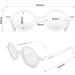 LONDON MOLE Round Reading Glasses | White Frames | Stylish Men's Women's Unisex Readers 1.0x - Buy Online on GoSupps.com