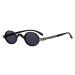 Eyekepper Sunglasses Vintage Mini Small Oval Reading Glasses - Grey Lenses +0.00 Grey Lenses 0.0 Diopters