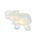 Zerodeko 1pc Pendant Decor Pocket Elephant Figurine Crystal Elephant Statue Elephant Shape Ornament Jade White 4X2.5CM